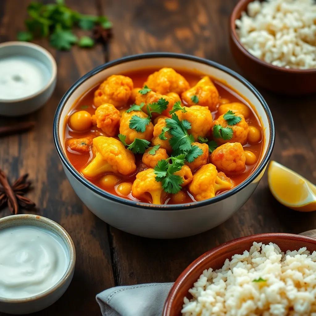 Cauliflower and Chickpea Curry Recipe