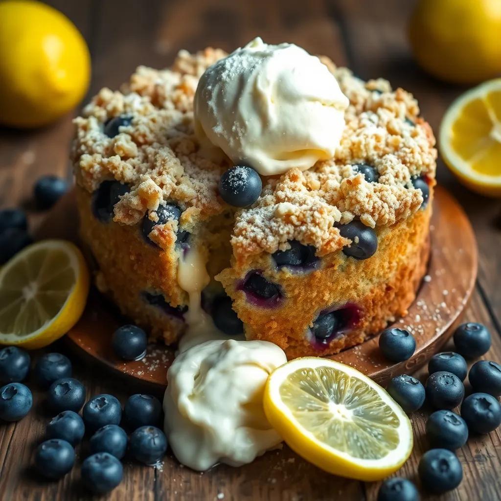 Bursting Blueberry Crumb Cake Recipe