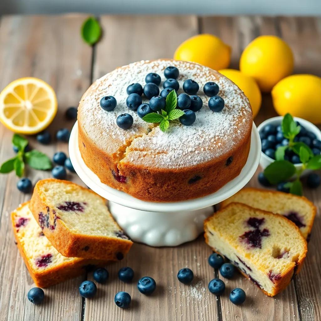 Blueberry Lemon Yoghurt Cake Recipe