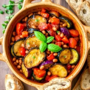 Baked Ratatouille with Beans Recipe