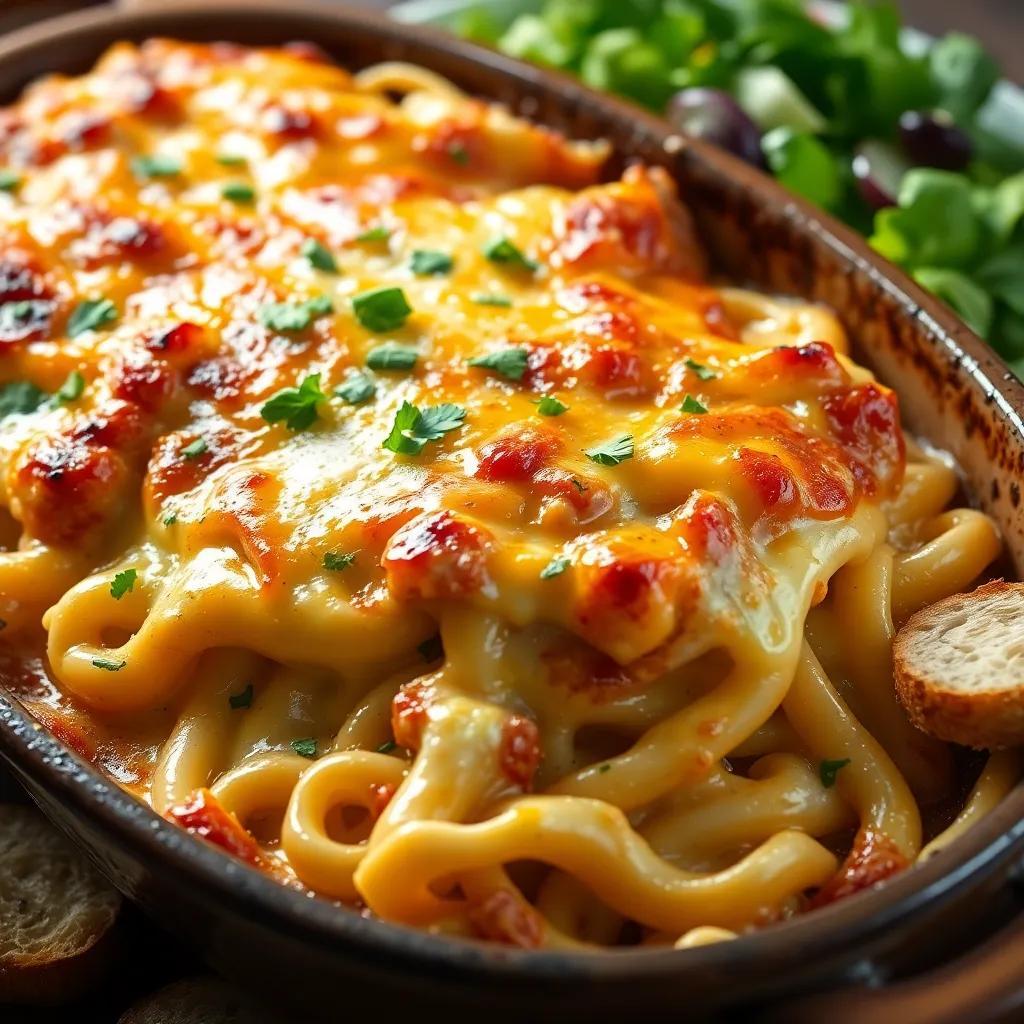 Chicken Tetrazzini Pasta Bake Recipe