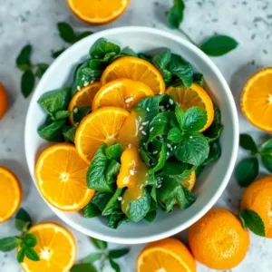 Bitter Leaf and Orange Salad with Poppyseed Dressing