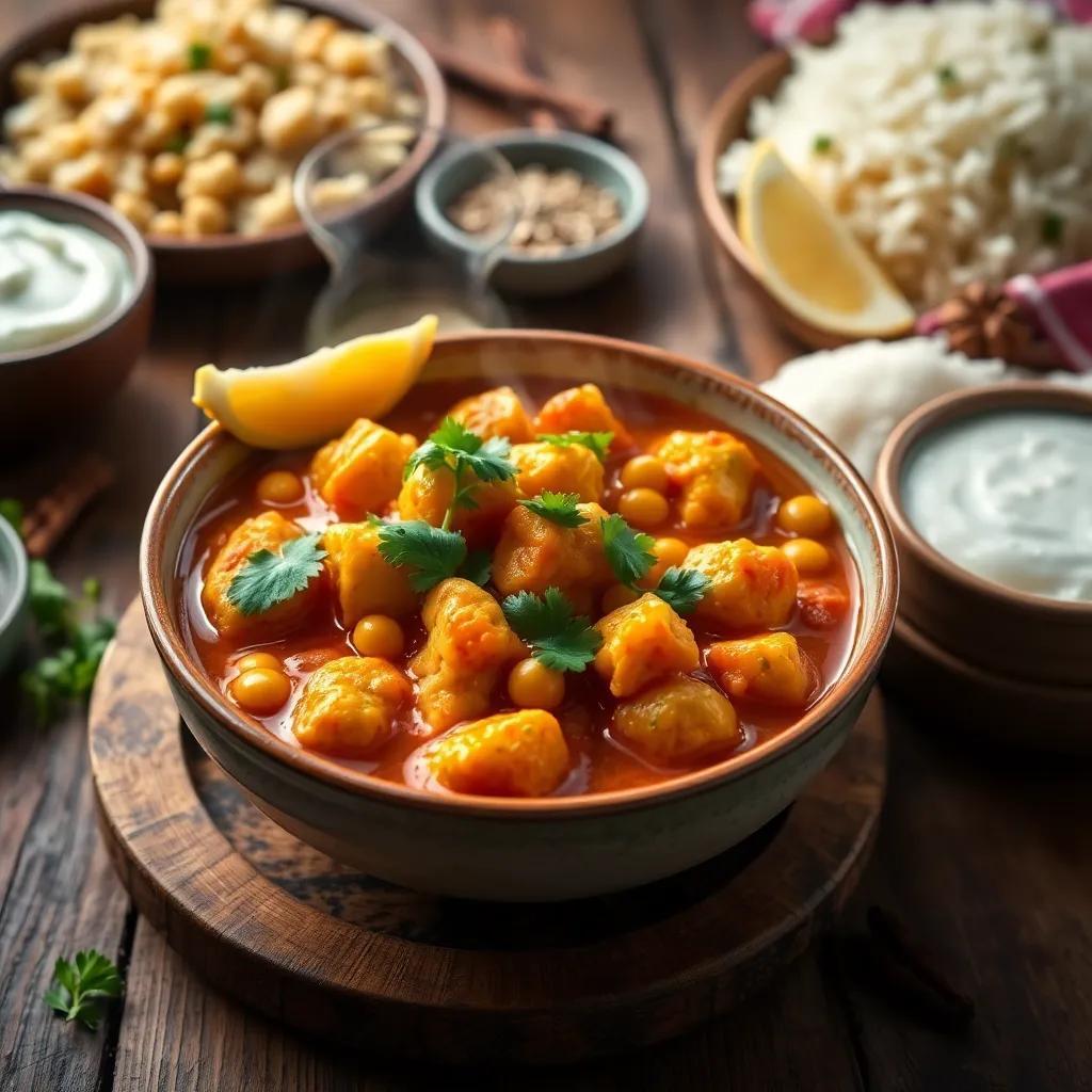 Cauliflower and Chickpea Curry Recipe