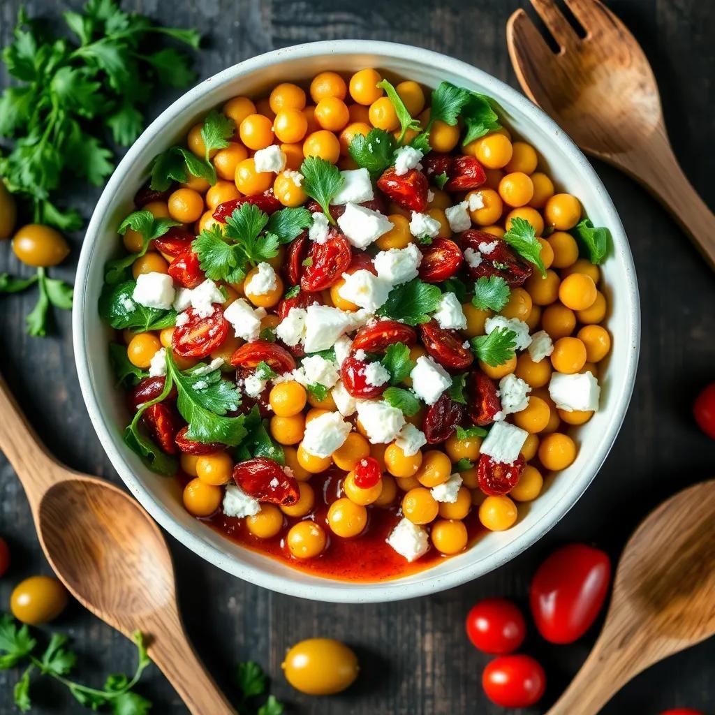 Antipasto Chickpea Salad Recipe: A Flavorful Mediterranean Delight