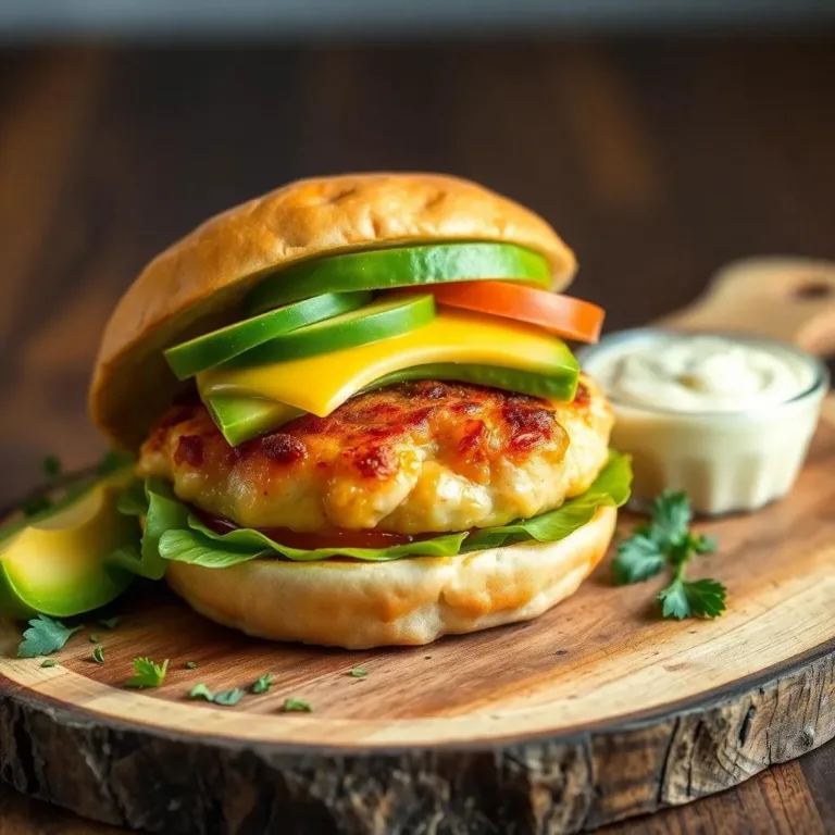 Avocado Chicken Burger Recipe: Healthy & Delicious