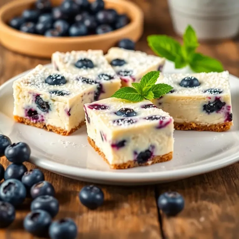 Blueberry Cheesecake Bars Recipe