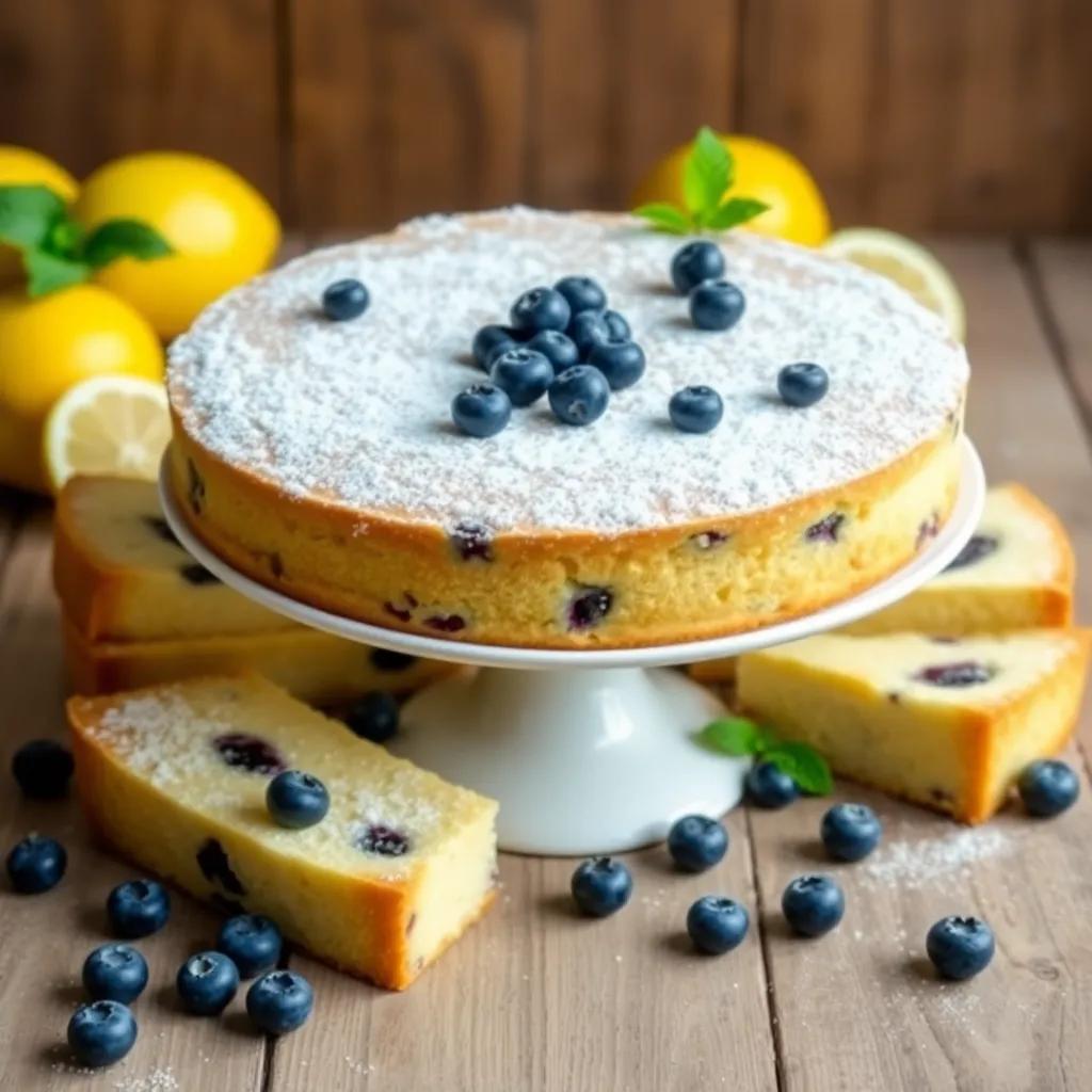 Blueberry Lemon Yoghurt Cake Recipe