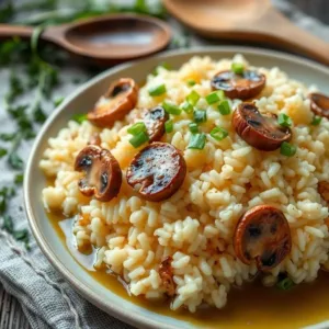 Baked Mushroom Rice Recipe