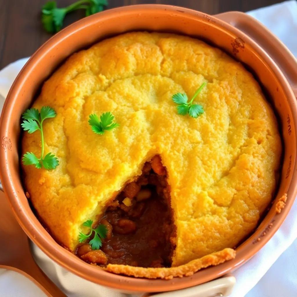 Chili Con Carne Corn Bread Pie Recipe