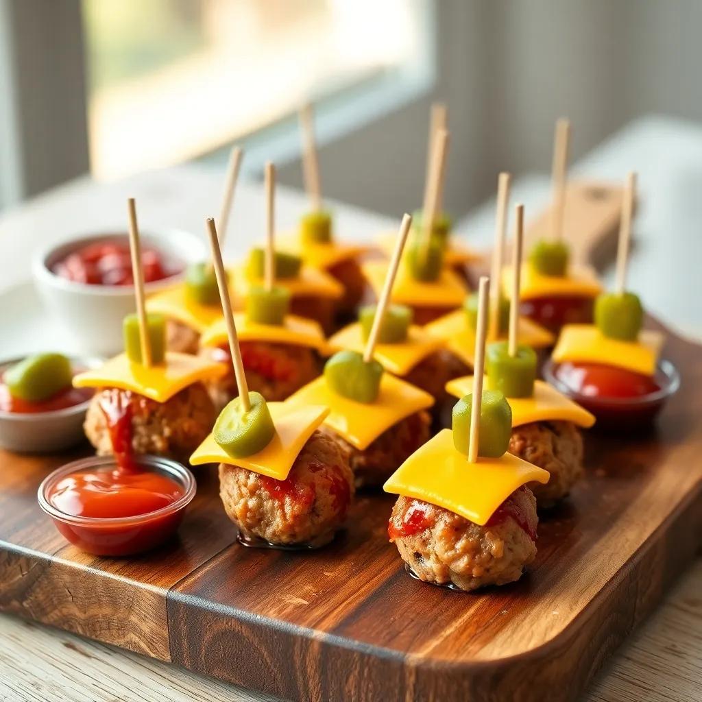 Cheeseburger Party Meatballs Recipe