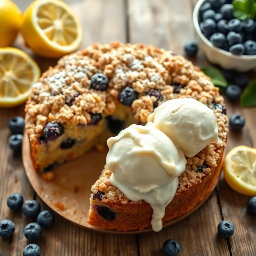 Bursting Blueberry Crumb Cake Recipe