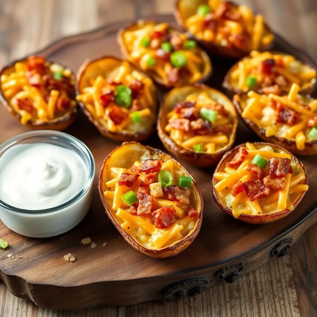 Cheese and Bacon Potato Skins Recipe