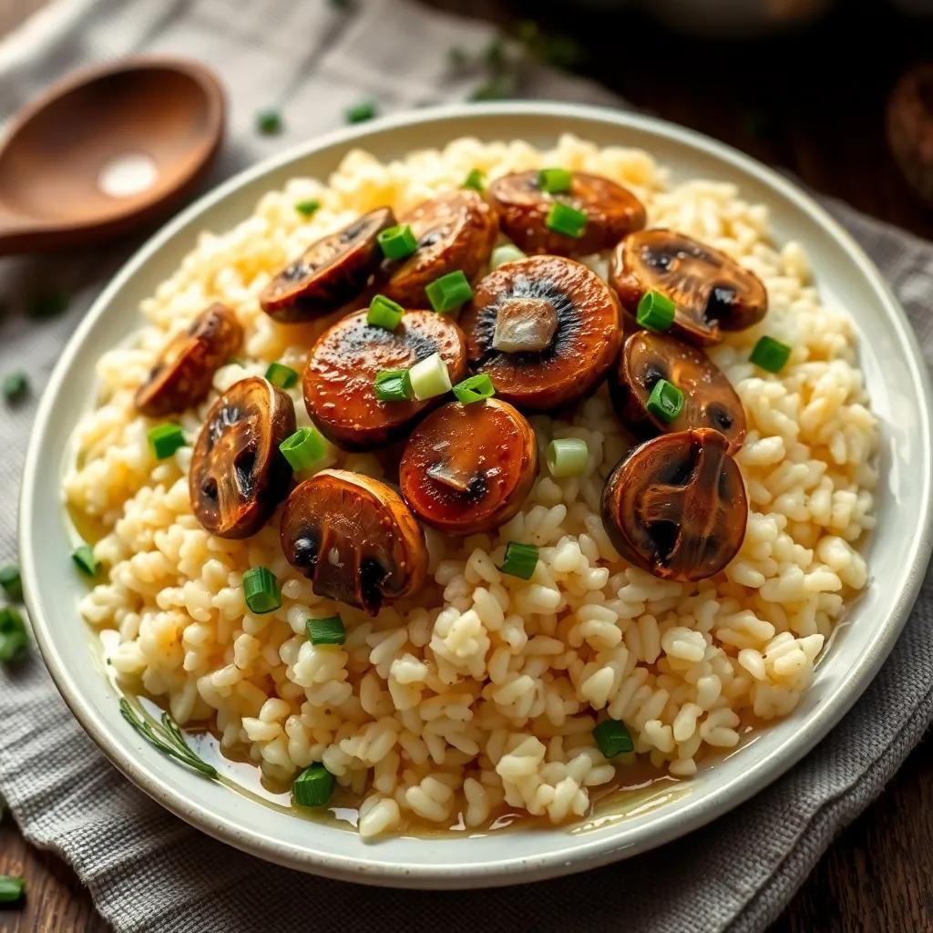 Baked Mushroom Rice Recipe