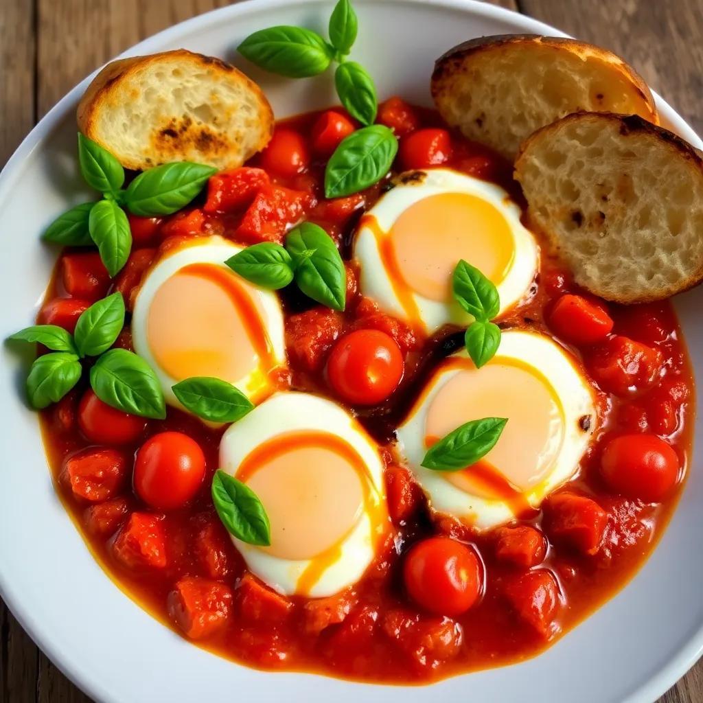 Caprese Baked Eggs Recipe: A Delicious Italian Breakfast