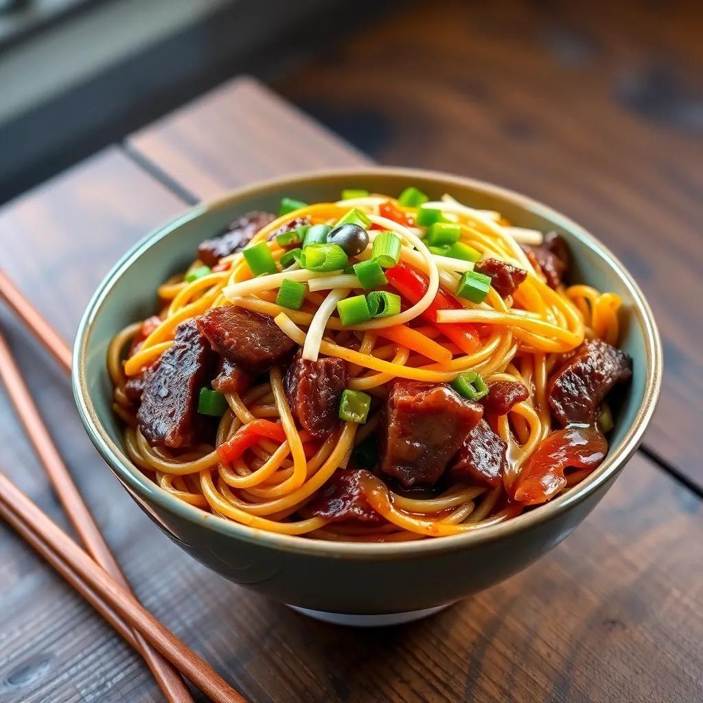 Beef Chow Mein Noodles Recipe