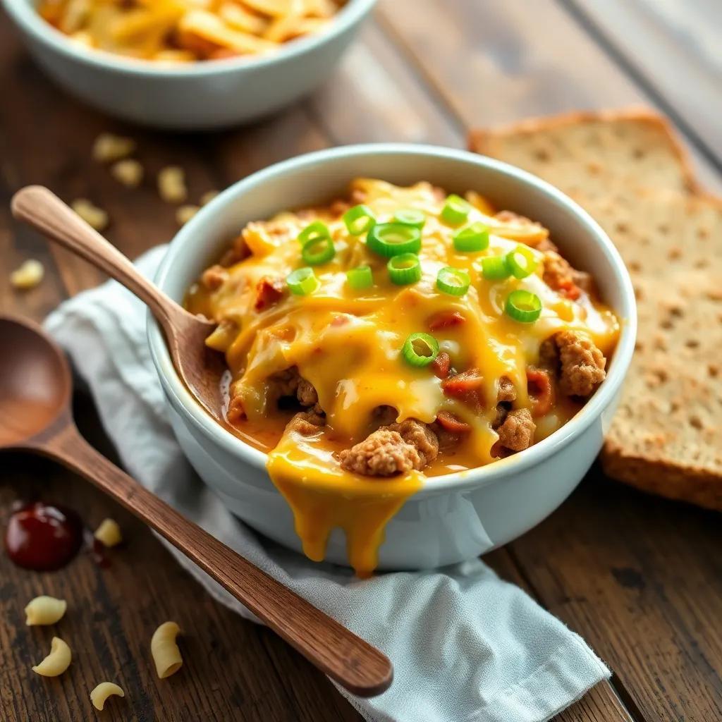 Homemade Cheeseburger Casserole Recipe