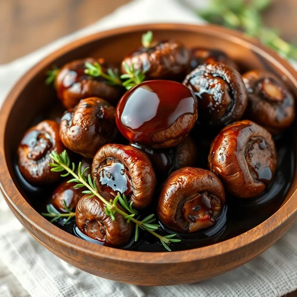 Balsamic Marinated Mushrooms Recipe