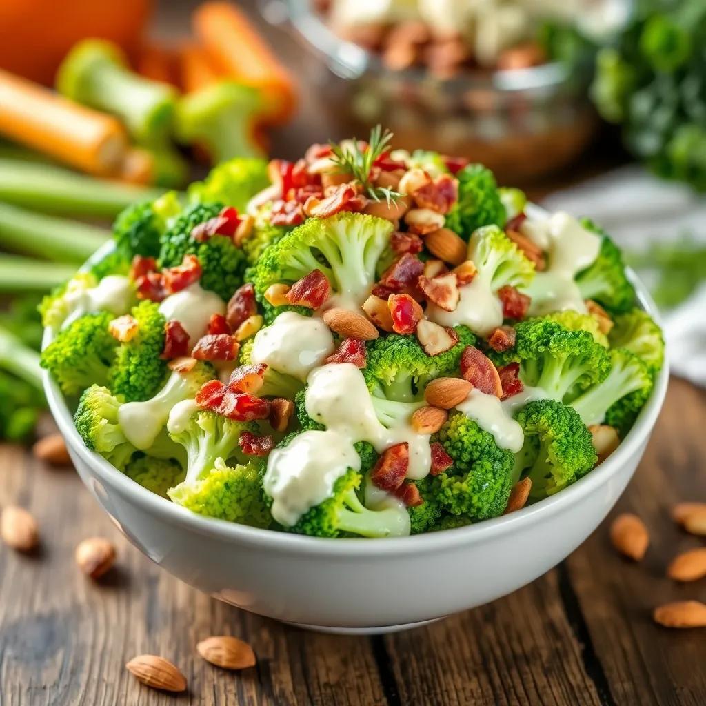 Broccoli Salad with Sour Cream Dressing Recipe