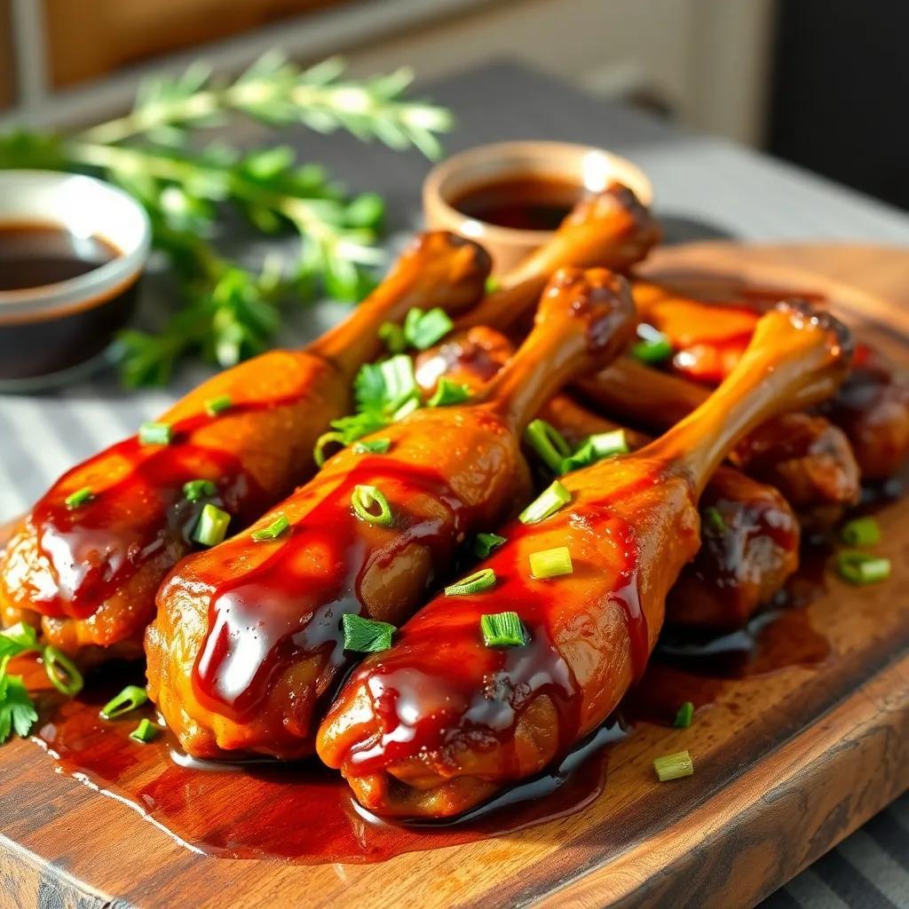 5-Ingredient Sticky Balsamic Drumsticks Recipe