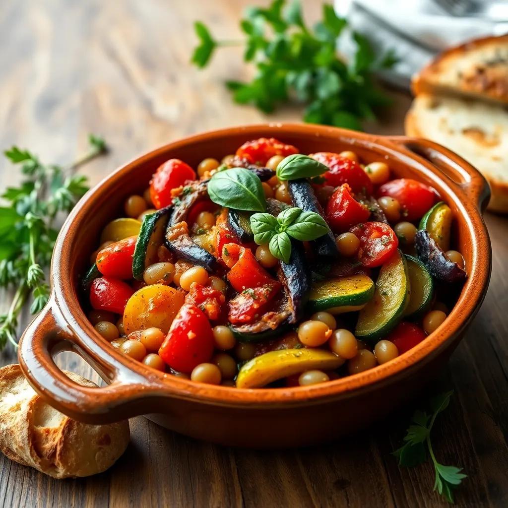 Baked Ratatouille with Beans Recipe