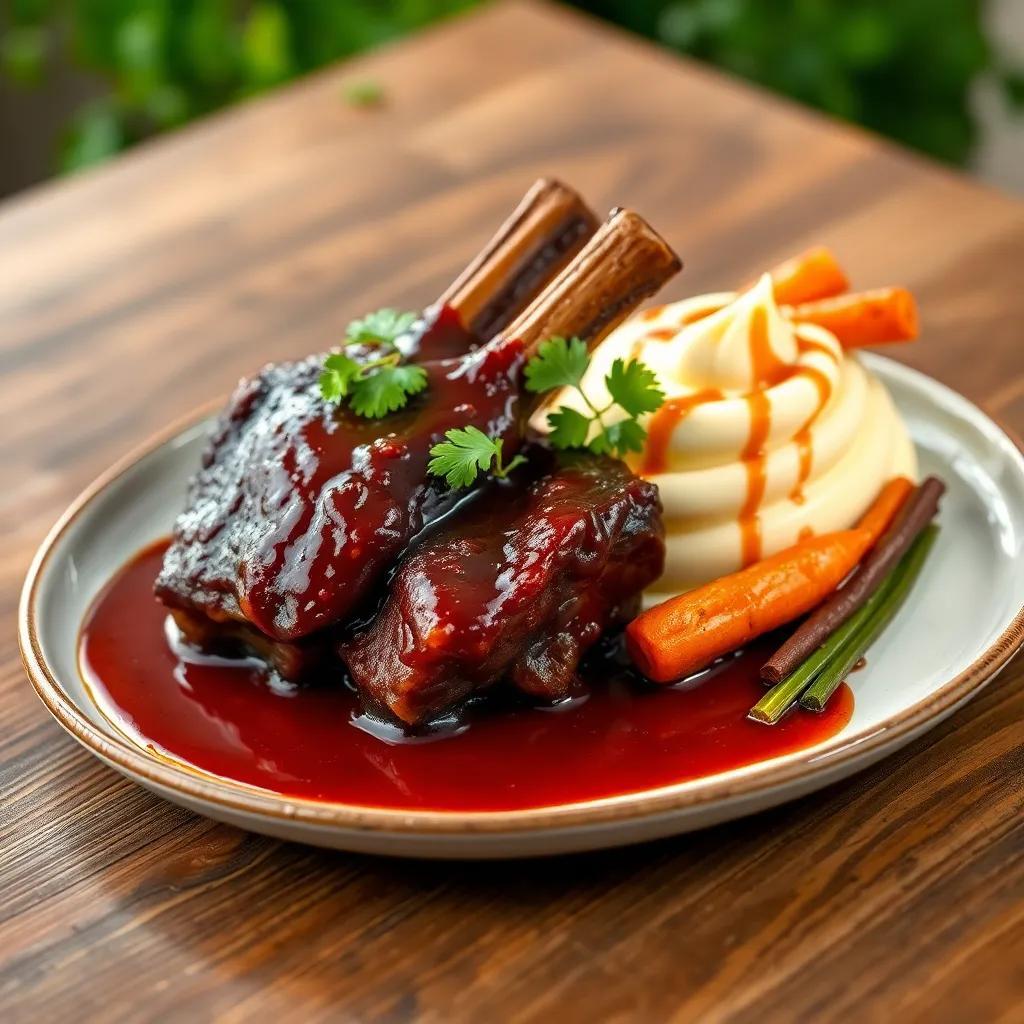 Braised Beef Short Ribs in Red Wine Sauce Recipe