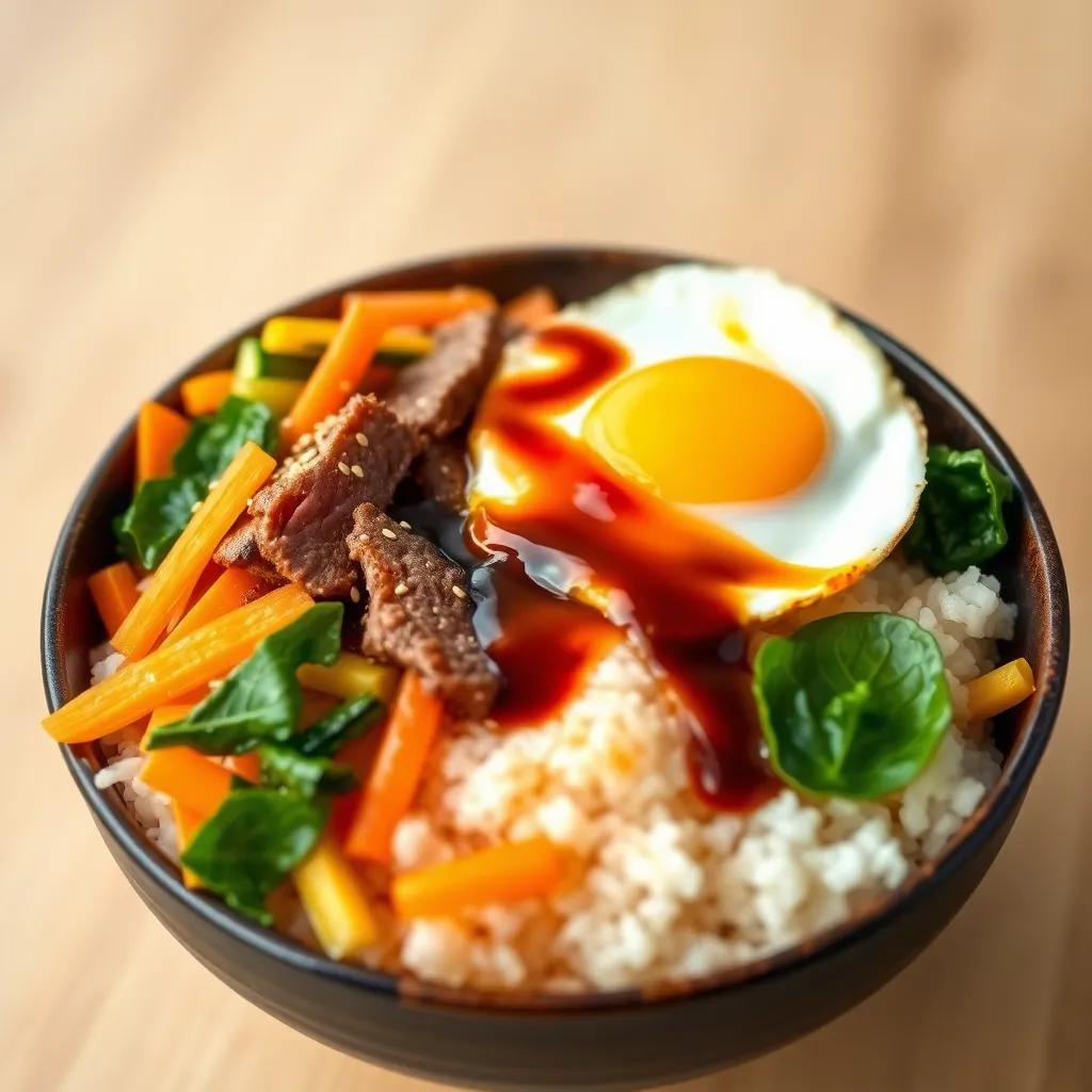 Delicious Bibimbap Recipe: A Flavorful Korean Stir-Fried Rice Dish