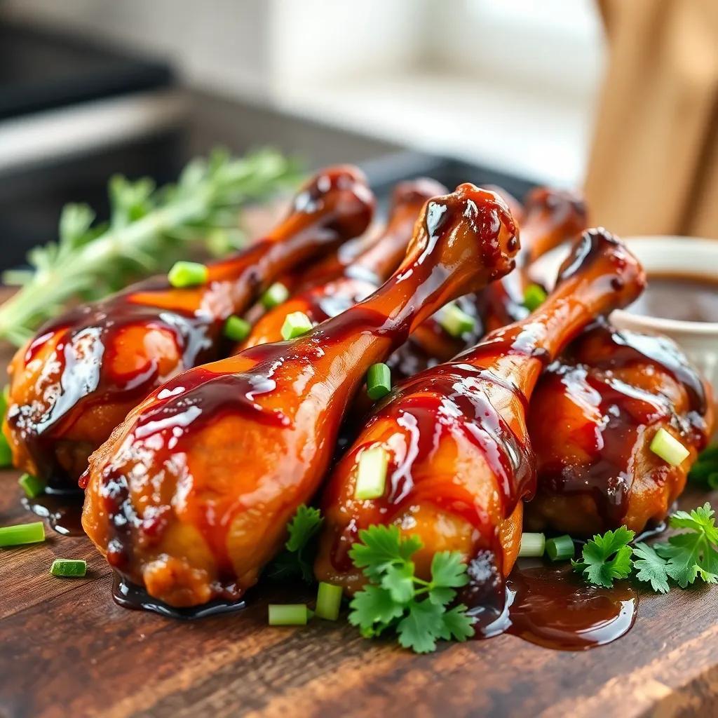 5-Ingredient Sticky Balsamic Drumsticks Recipe