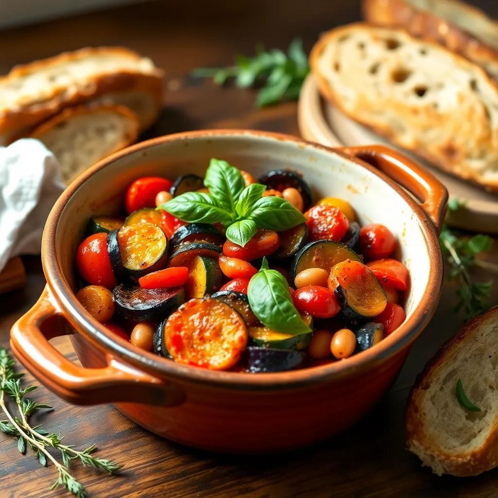 Baked Ratatouille with Beans Recipe