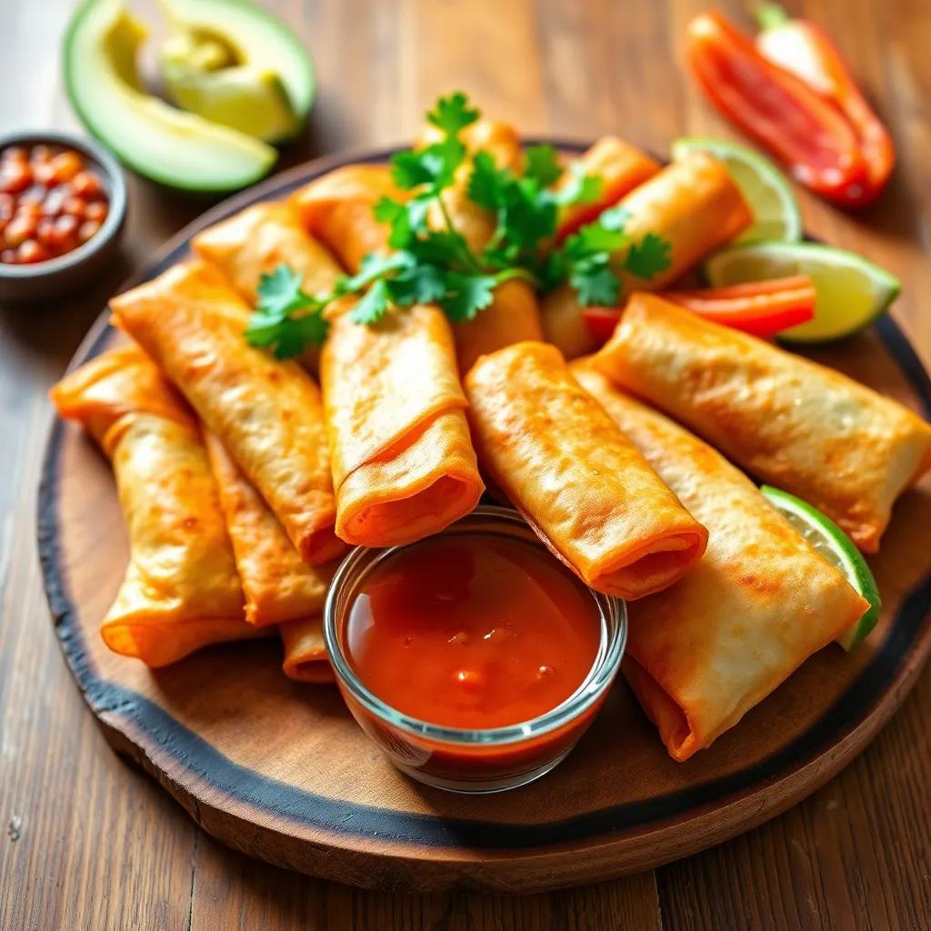 Baked Mexican Spring Rolls Recipe