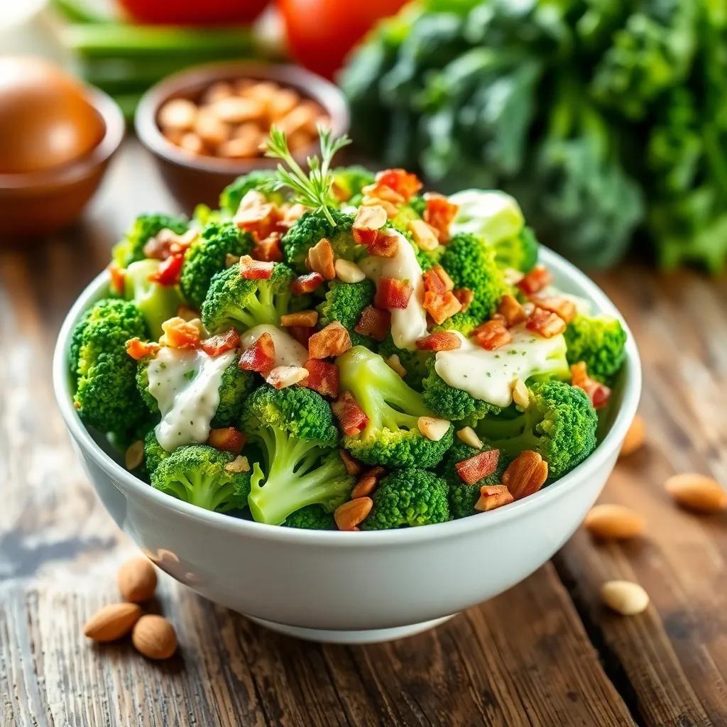 Broccoli Salad with Sour Cream Dressing Recipe