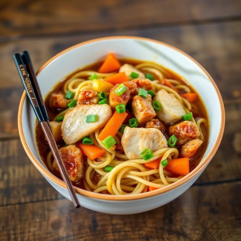 Chicken Vegetable Ramen Noodles Recipe