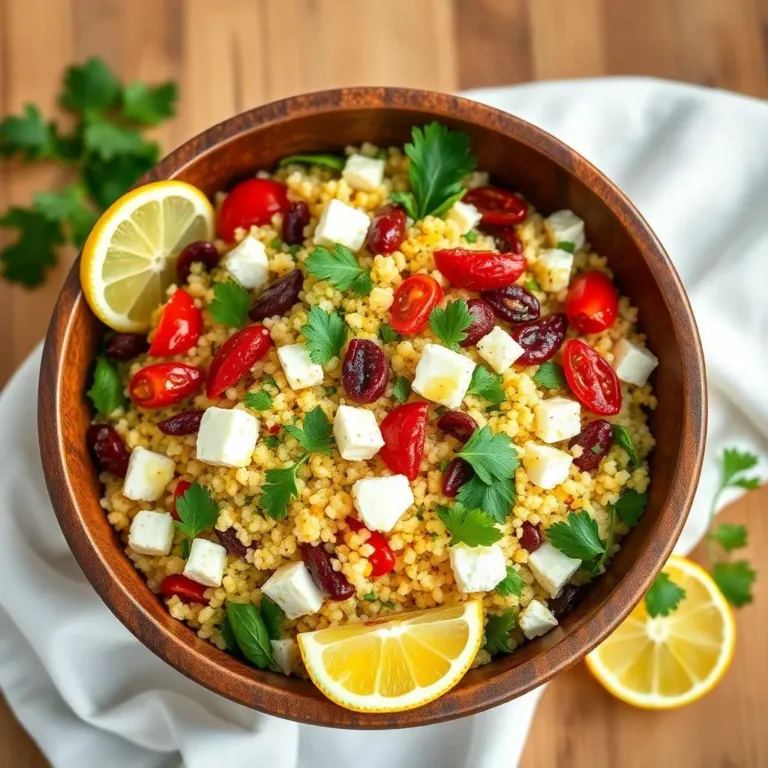 Couscous Salad with Feta Cheese Recipe