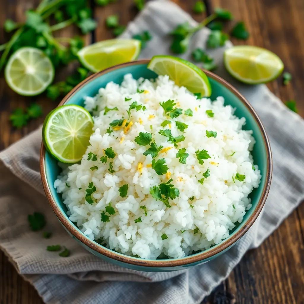 Coconut Lime Cilantro Rice Recipe