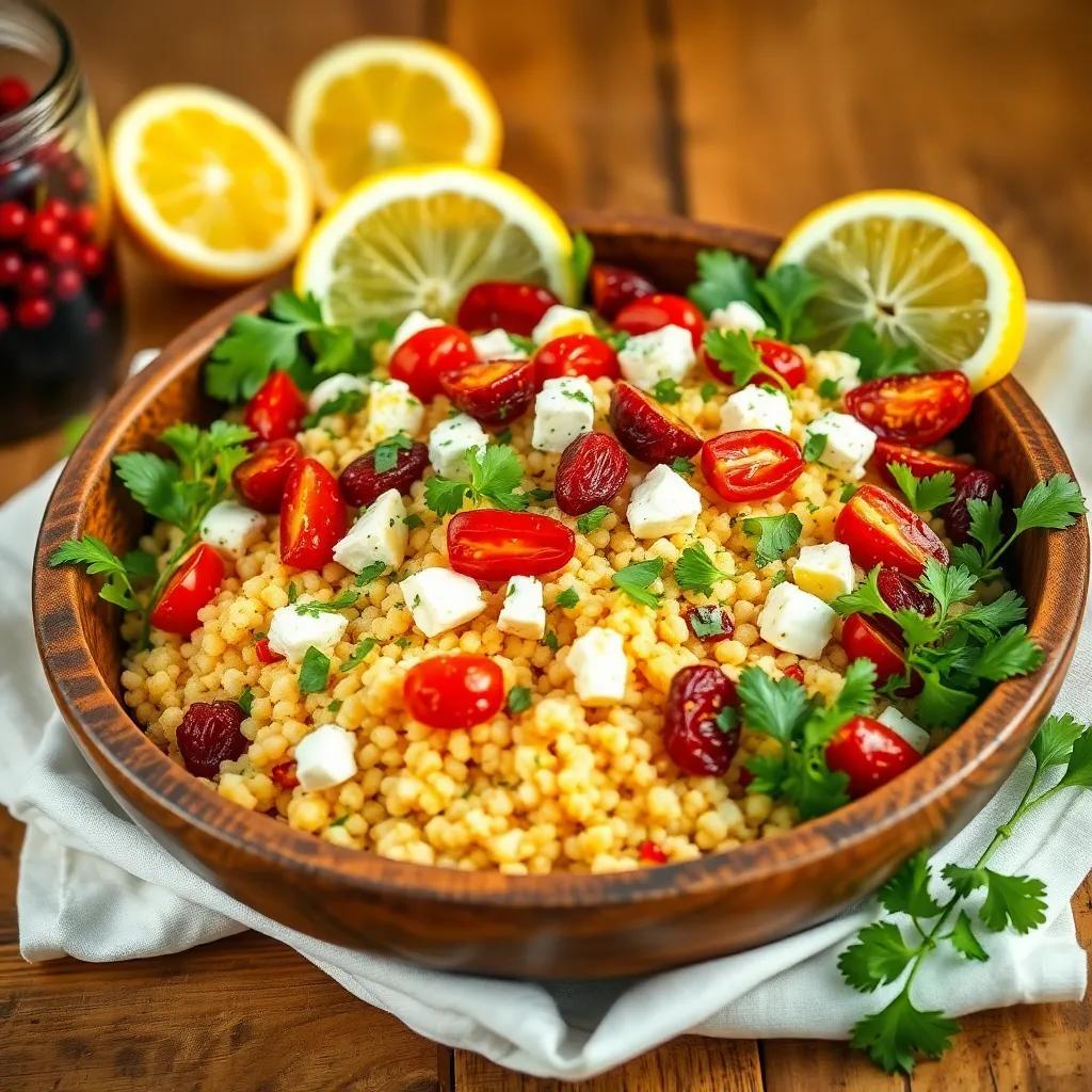 Couscous Salad with Feta Cheese Recipe