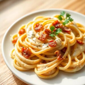 Creamy Chicken and Bacon Pasta Recipe