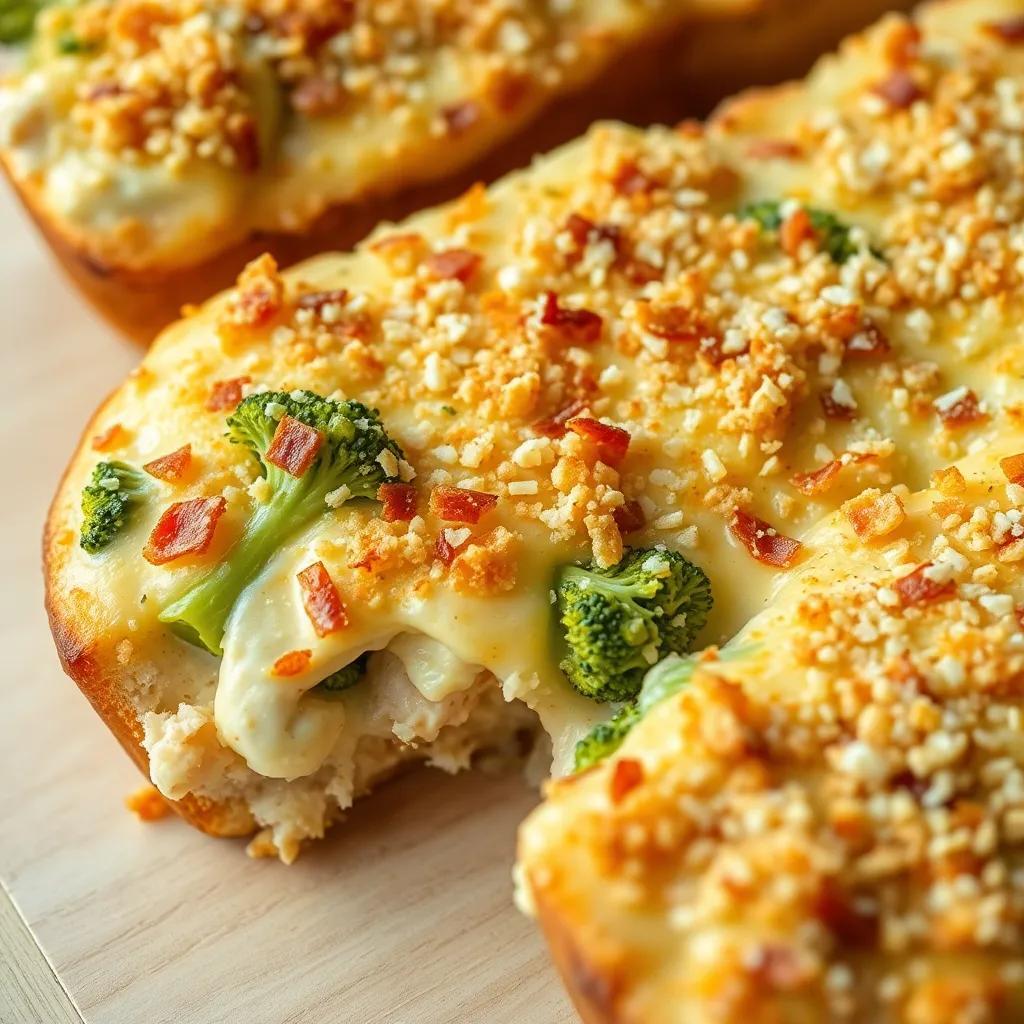 Creamy Bacon Chicken and Broccoli⁢ Bread Bake Recipe