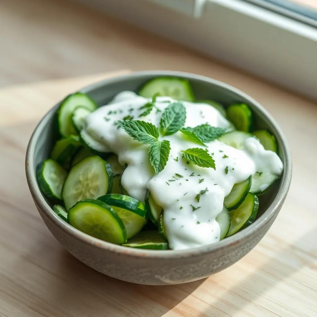 Creamy Cucumber Salad with Lemon⁢ Yogurt⁢ Dressing