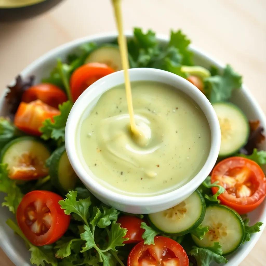 Creamy Avocado Salad Dressing Recipe